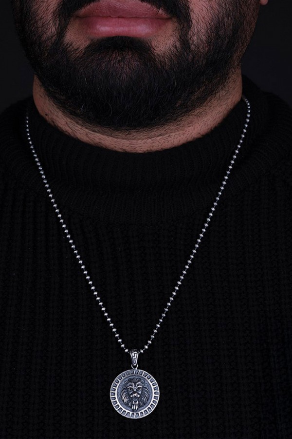 Aslanlı Gümüş Kolye