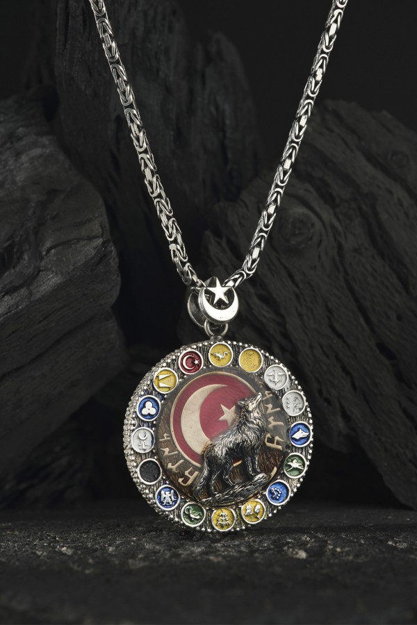 Boyutlu Türk Boyları Bozkurt Madalyon