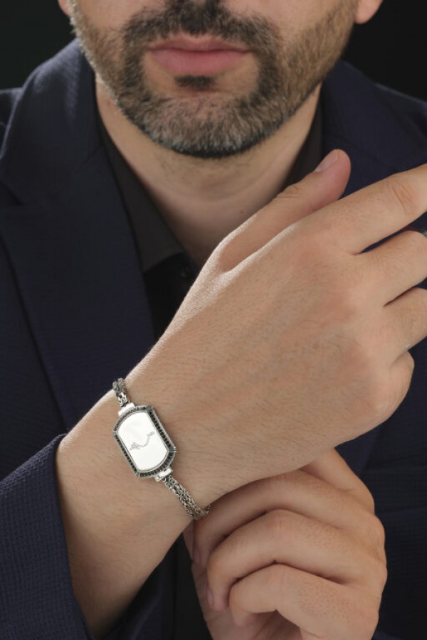 Hiç Yazılı Gümüş Bileklik