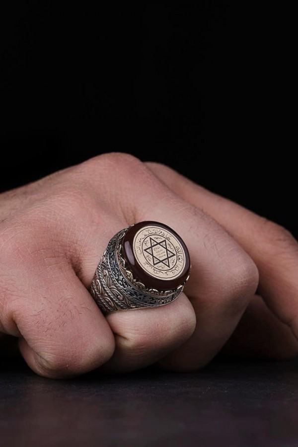 Süleyman Mührü Gümüş Yüzük