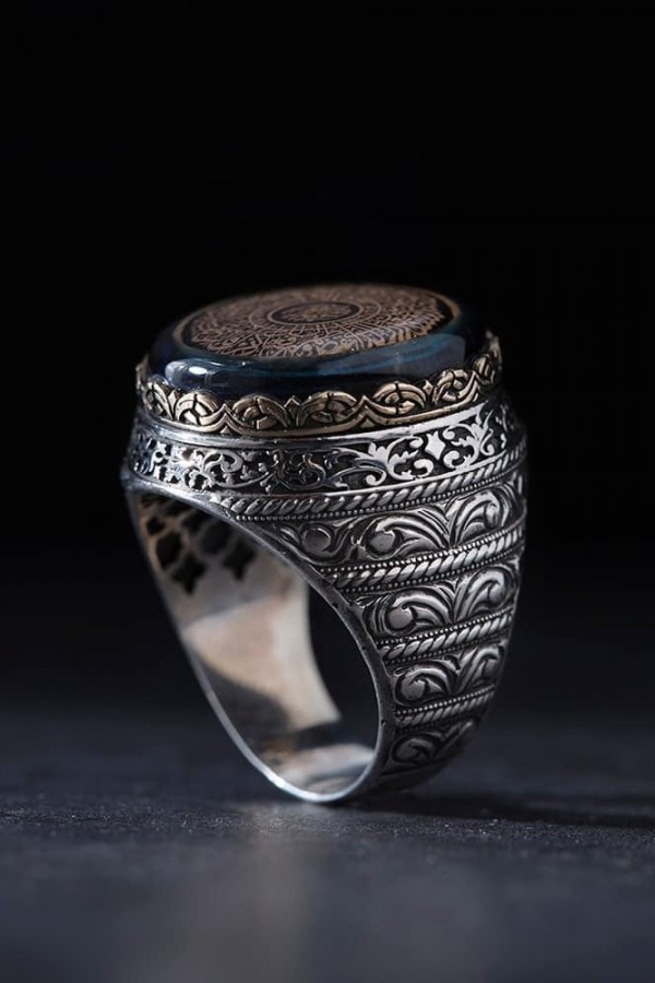 Yuvarlak İnşirah Gümüş Yüzük