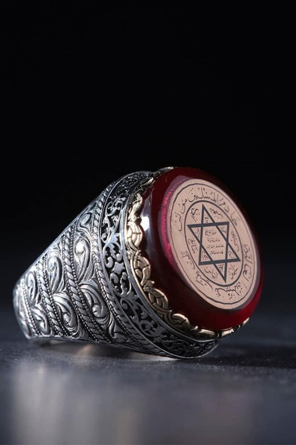 Süleyman Mührü Gümüş Yüzük