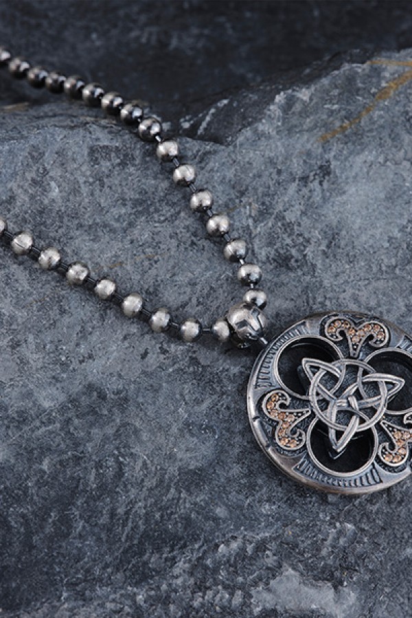 Çift Tarafı Taşlı Madalyon