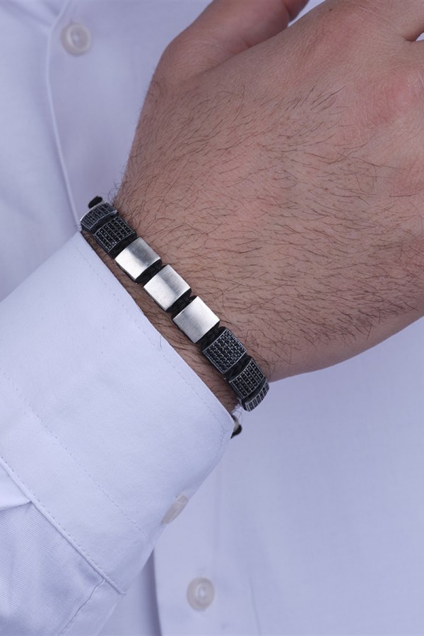 İsimli Mikron Taşlı Gümüş Bileklik